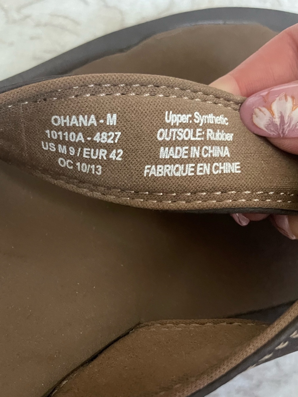 Olukai Ohana Men’s Leather Flip Flops - Picture 6 of 6